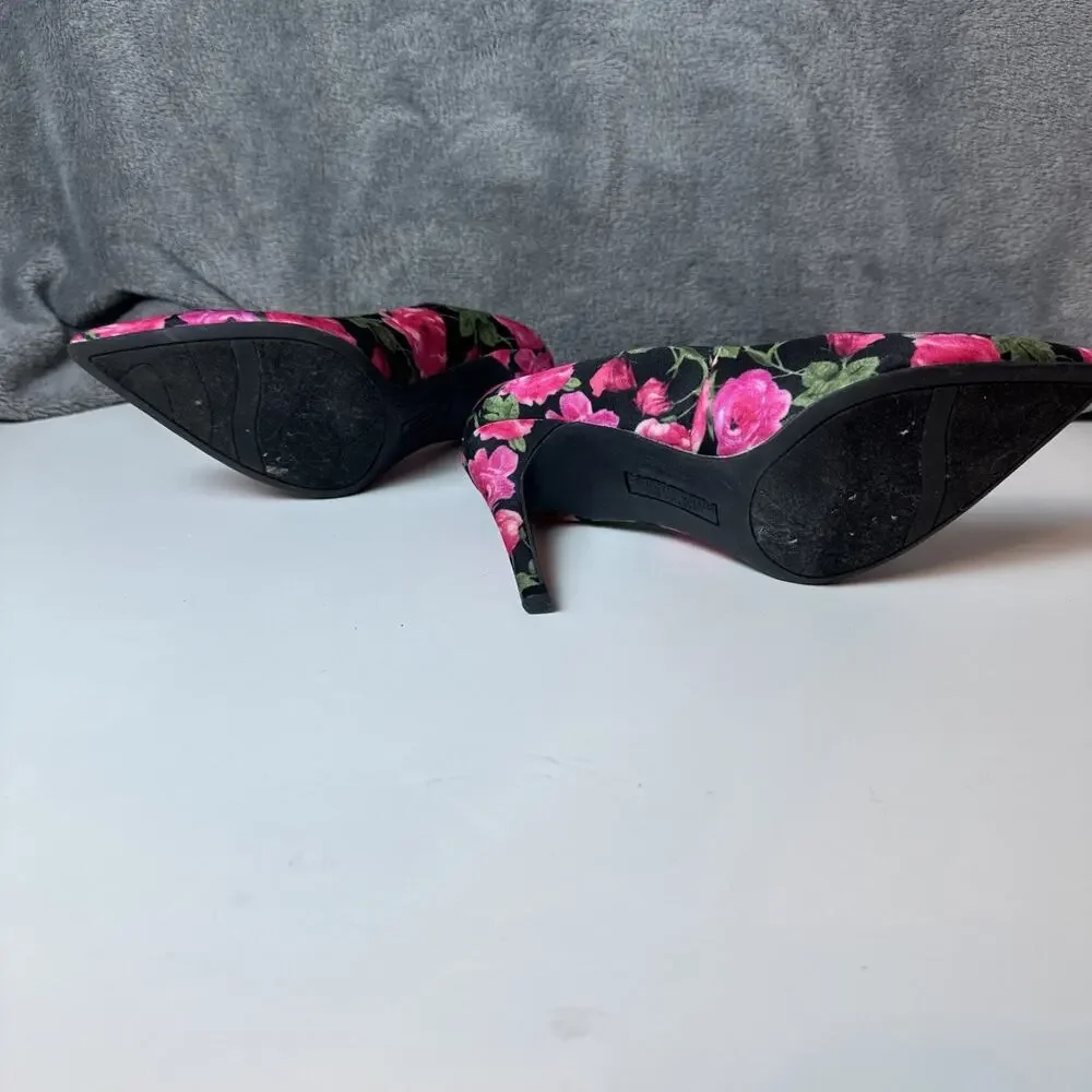 Women’s‎ Pink Floral Print Heels By Christian Soriano Size 7